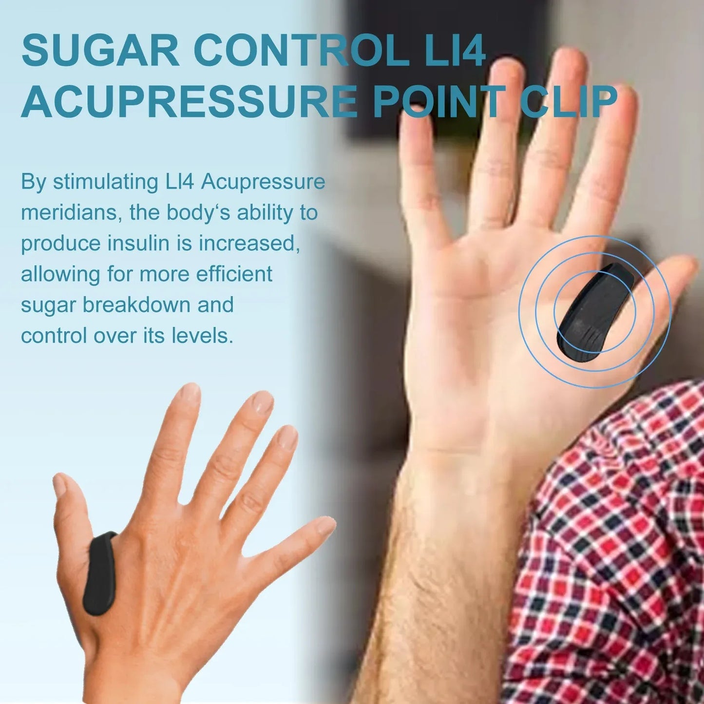 Sugar Control Acupressure Clip for Diabetics