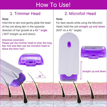 Rechargeable Women Epilator Portable Hair Removal