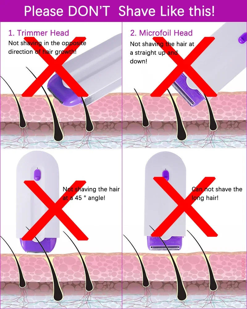 Rechargeable Women Epilator Portable Hair Removal