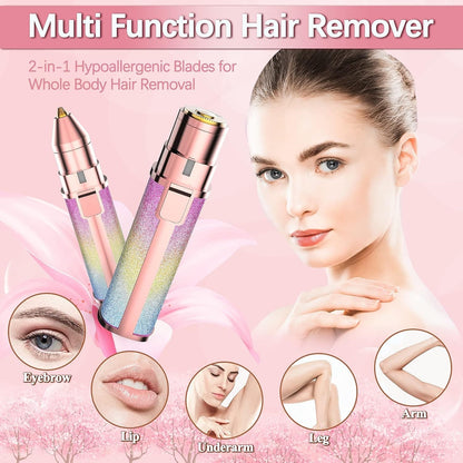 2 in 1 Facial Hair Remover and Eyebrow Trimmer