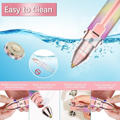 2 in 1 Facial Hair Remover and Eyebrow Trimmer
